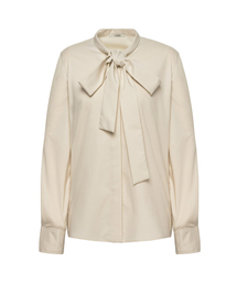 SAGE（セージ）の「ツーウェイプッシュボウブラウス - ベージュ（シャツ/ブラウス）」