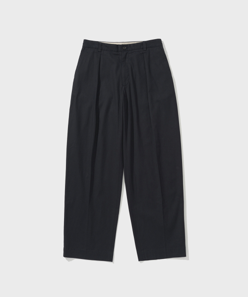 SHIRTER(シャーター)の「FLANDERS ONE PLEATS PANTS (NAVY)(その他パンツ・メンズ・その他・SMALL/MEDIUM/LARGE)」の1枚目の写真