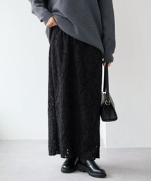 RIVE DROITE | 【à Nice （ア ・ニース）】クラフトレーススカート(スカート)