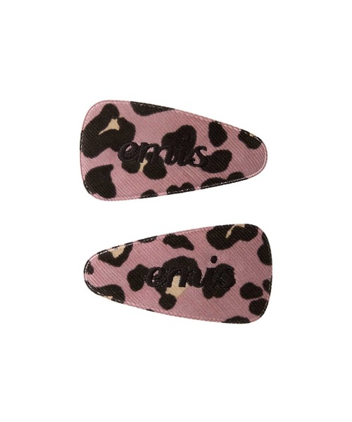 EMIS(イミス)の「CORDUROY EMIS LEOPARD HAIRPIN(ヘアピン・レディース・ピンク/ベージュ/ダークグレー/ブルー・FREE)」の4枚目の写真