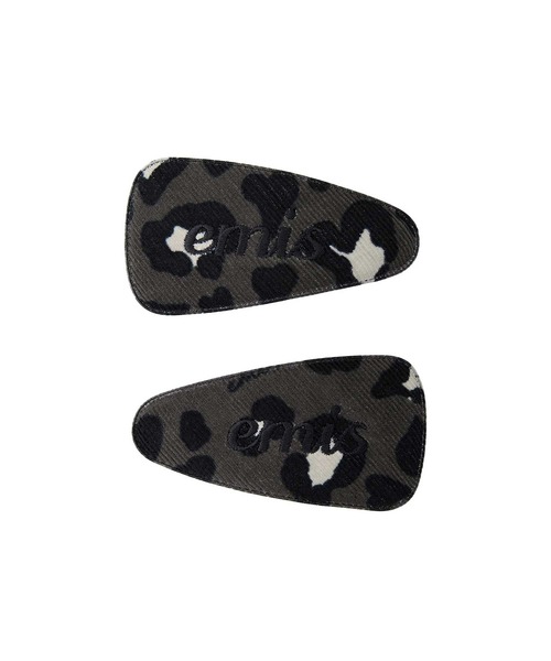 EMIS(イミス)の「CORDUROY EMIS LEOPARD HAIRPIN(ヘアピン・レディース・ピンク/ベージュ/ダークグレー/ブルー・FREE)」の2枚目の写真