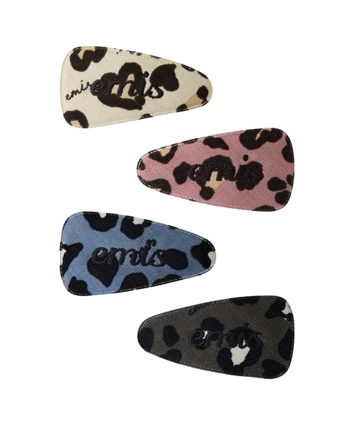 EMIS(イミス)の「CORDUROY EMIS LEOPARD HAIRPIN(ヘアピン・レディース・ピンク/ベージュ/ダークグレー/ブルー・FREE)」の14枚目の写真