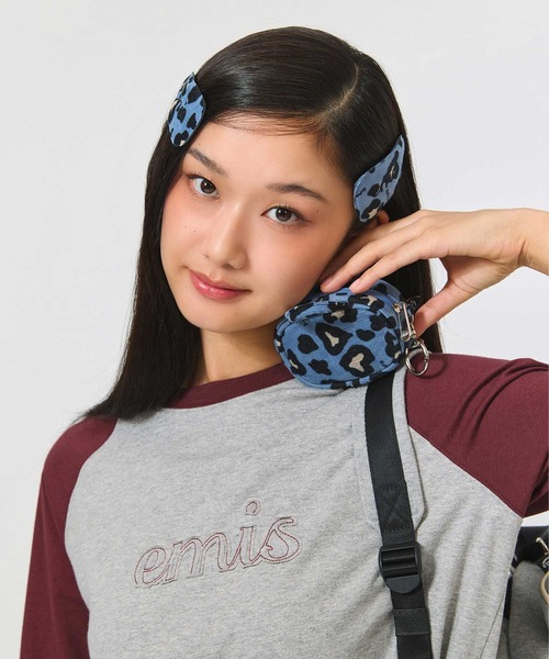 EMIS(イミス)の「CORDUROY EMIS LEOPARD HAIRPIN(ヘアピン・レディース・ピンク/ベージュ/ダークグレー/ブルー・FREE)」の19枚目の写真