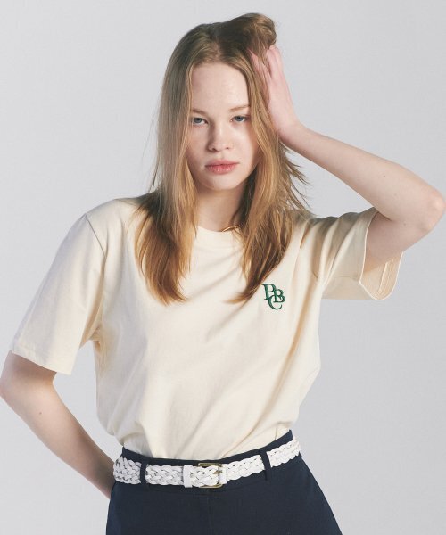 PAPERBOY(ペーパーボーイ)の「バイオシルケットPBC半袖Tシャツ-クリーム(Tシャツ/カットソー・レディース・その他・FREE)」の1枚目の写真