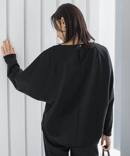 LAUTREAMONT（ロートレアモン）の「両面起毛ドロップショルダーブラウス≪洗える/セットアップ対応≫（シャツ/ブラウス・レディース・ブラック/ベージュ・9号）」の7枚目の写真