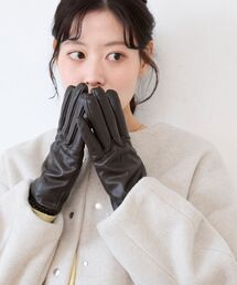 le.coeur blanc | ギャザーフェイクレザーグローブ(手袋)