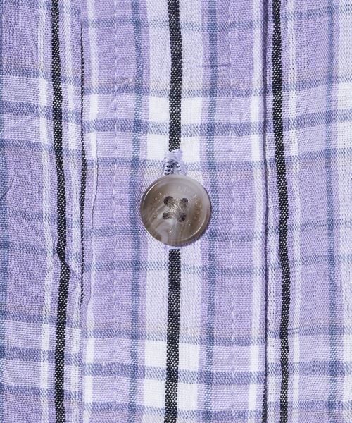 Diamond Layla（ダイアモンドレイラ）の「Detachable Crease Check Shirt S167 Purple Black（シャツ/ブラウス・レディース・その他・MEDIUM/LARGE/X-LARGE）」の7枚目の写真