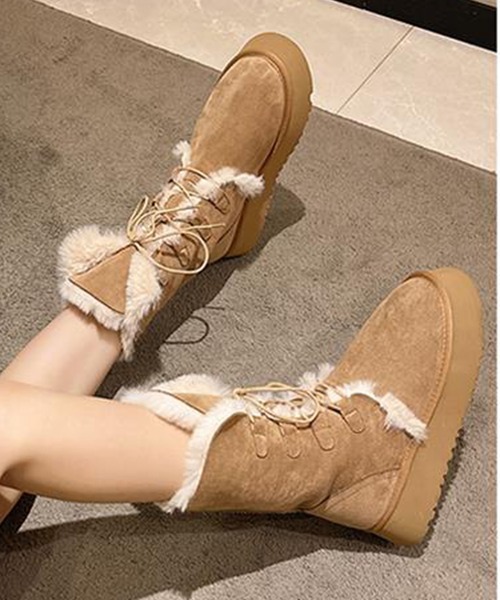 GCS 11D74-NK レースアップムートンブーツ（ブーツ）｜MAISON SELECT