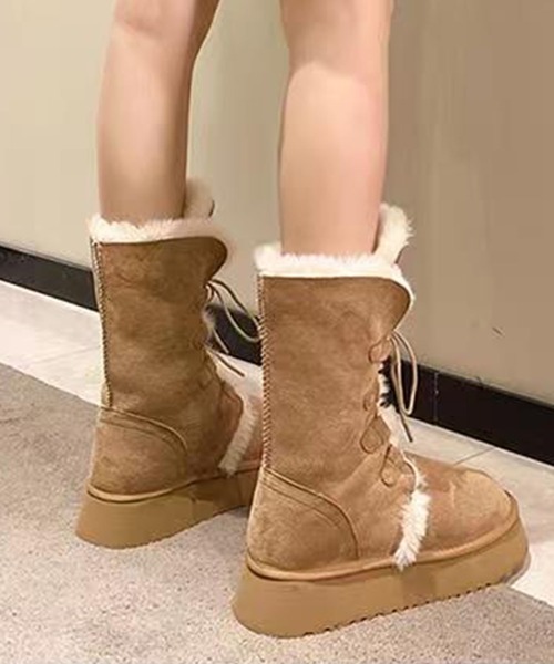 GCS 11D74-NK レースアップムートンブーツ（ブーツ）｜MAISON SELECT