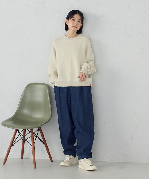 ONIGIRI（オニギリ）の「スウェットニットプルオーバー / セットアップ対応（ニット/セーター・レディース・グリーン系その他/アイボリー/グレー・FREE）」の7枚目の写真