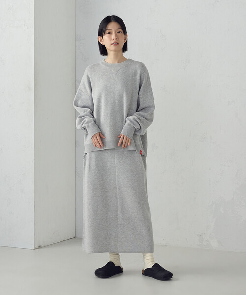 ONIGIRI（オニギリ）の「スウェットニットプルオーバー / セットアップ対応（ニット/セーター・レディース・グリーン系その他/アイボリー/グレー・FREE）」の8枚目の写真