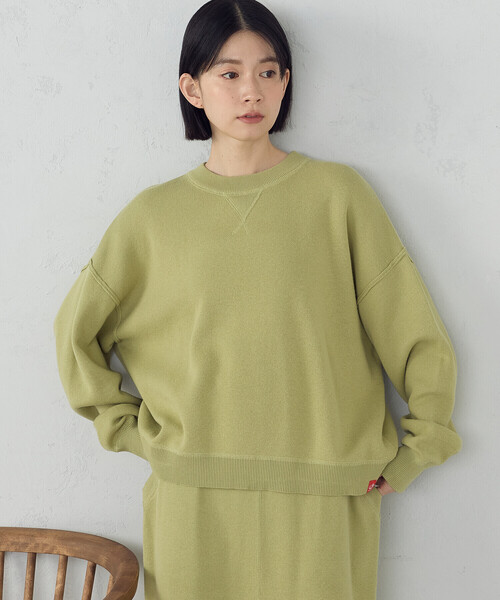 ONIGIRI（オニギリ）の「スウェットニットプルオーバー / セットアップ対応（ニット/セーター・レディース・グリーン系その他/アイボリー/グレー・FREE）」の13枚目の写真