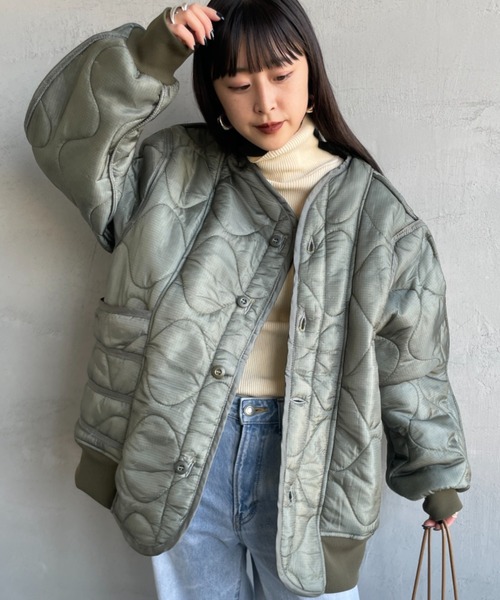 セール】[ODDMENT/オッドメント] MA-1 リメイクキルティングジャケット