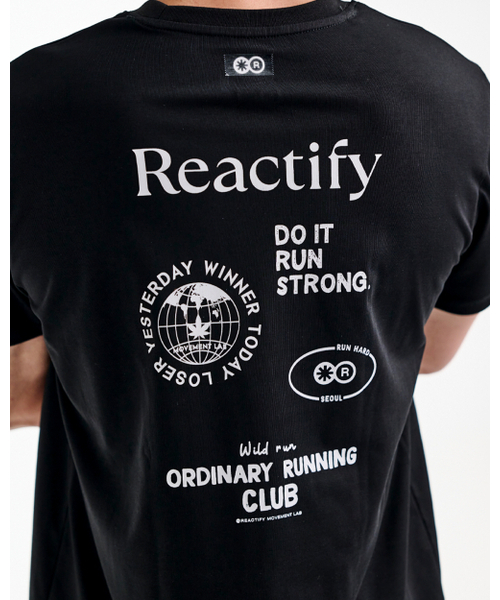REACTIFY(リアクティファイ)の「ドゥイットラン Tシャツ ブラック(Tシャツ/カットソー・メンズ・その他・MEDIUM/LARGE/X-LARGE/XX-LARGE)」の6枚目の写真