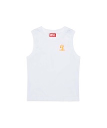 タンクトップ（ホワイト/白色系・ワンポイント）ファッション通販