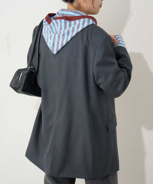 MILLER（ミラー）の「別注【MILLER/ミラー】 for JOURNAL STANDARDフードリブカーデ（Tシャツ/カットソー・レディース・ピンク/ブラウン/ブルー/ブラック系その他・FREE）」の19枚目の写真