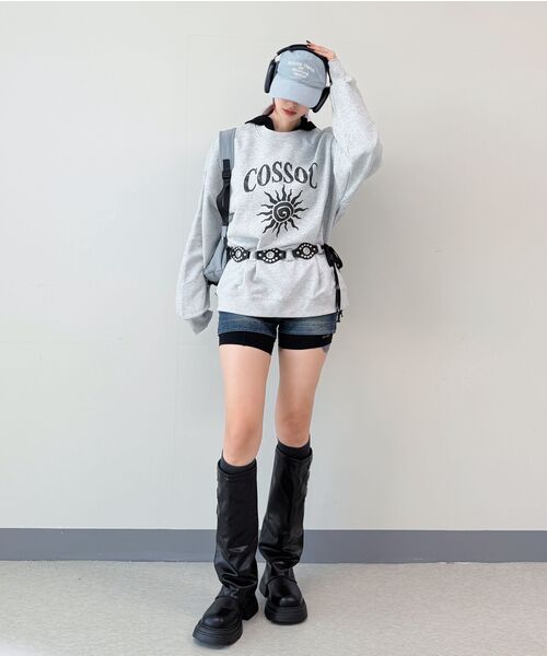 COSO（コソ）の「ビーチアートワークスウェットシャツMTM（ライトグレー）（スウェット・レディース・ライトグレー・MEDIUM/LARGE）」の11枚目の写真