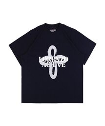 APEX DESIGN（エーペックスデザイン）の「Flower Painting T-Shirt - Dark Navy（Tシャツ/カットソー）」