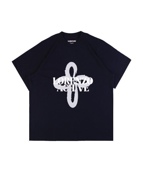 APEX DESIGN(エーペックスデザイン)の「フラワーペインティングTシャツ-ダークネイビー(Tシャツ/カットソー・メンズ・その他・LARGE/X-LARGE)」の1枚目の写真