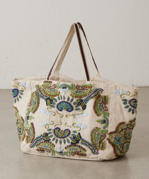 セール】《IMAYIN》ビーズ刺繍トートバッグ（トートバッグ