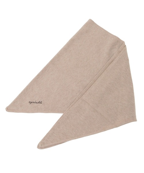 earth music&ecology(アースミュージックアンドエコロジー)の「三角ニットストール(ストール/ショール・レディース・グレー/ブラック/ベージュ・FREE)」の10枚目の写真