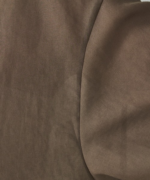 qualite(カリテ)の「【大人の透け感】シアーTブラウス/春服/夏服/オフィスカジュアル/シアー(シャツ/ブラウス・レディース・オフホワイト/ブラック/カーキ・フリー)」の7枚目の写真