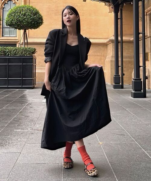 MAC MOC(マックモック)の「テリー5カラー ポシルファー ウェーブシェイプ メリージェーン フラット 1cm(バレエシューズ・レディース・レオパード/Wine/Beige/ブラック/Cream・22.5cm/23cm/23.5cm/24cm/24.5cm/25cm)」の7枚目の写真