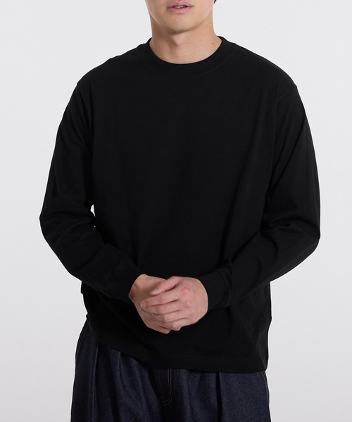 coca(coca)(コカ)の「ベーシック長袖T(Tシャツ/カットソー・メンズ・ホワイト/ライトグレー/ネイビー/ブラック・L/XL/M/2XL/3XL)」の3枚目の写真