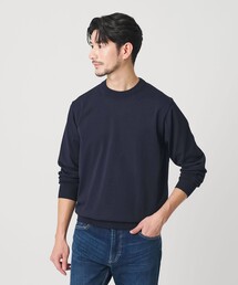 BEAUTY&amp;YOUTH ビューティアンドユース ニット ネイビー サイズ:FREE | 23秋冬 リサイクルナイロンモール コンパクト ニット / プルオーバー | 長袖 クロップド丈 クルーネック ボア | トップス セーター【レディース】【中古】 BEAUTY&YOUTH UNITED ARROWS（ビューティーアンドユースユナイテッド