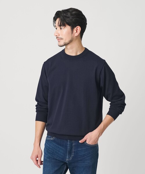 BEAUTY&YOUTH UNITED ARROWS（ビューティーアンドユースユナイテッドアローズ）の「【WEB限定 WARDROBE SMART】KOUKIN ハイゲージ ニット クルーネック【抗菌・防臭】（ニット/セーター・メンズ・ホワイト/ネイビー/ブラック・S/M/L/XL）」の3枚目の写真