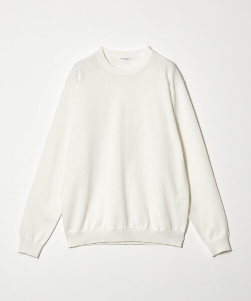 BEAUTY&YOUTH UNITED ARROWS（ビューティーアンドユースユナイテッドアローズ）の「【WEB限定 WARDROBE SMART】KOUKIN ハイゲージ ニット クルーネック【抗菌・防臭】（ニット/セーター・メンズ・ホワイト/ネイビー/ブラック・S/M/L/XL）」の7枚目の写真