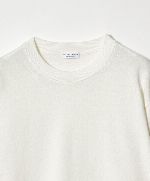 BEAUTY&YOUTH UNITED ARROWS（ビューティーアンドユースユナイテッドアローズ）の「【WEB限定 WARDROBE SMART】KOUKIN ハイゲージ ニット クルーネック【抗菌・防臭】（ニット/セーター・メンズ・ホワイト/ネイビー/ブラック・S/M/L/XL）」の9枚目の写真