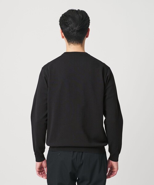 BEAUTY&YOUTH UNITED ARROWS（ビューティーアンドユースユナイテッドアローズ）の「【WEB限定 WARDROBE SMART】KOUKIN ハイゲージ ニット クルーネック【抗菌・防臭】（ニット/セーター・メンズ・ホワイト/ネイビー/ブラック・S/M/L/XL）」の16枚目の写真