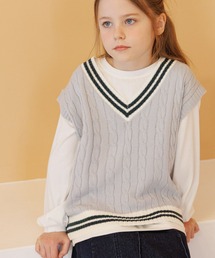 GLOBAL WORK | トクトク2set/ベスト長袖/629839(ベスト)