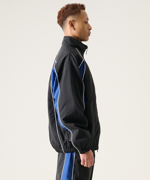 FUBU( フブ)の「FUBU フブ ブランド Nylon Track Jacket / ナイロントラックジャケット(セットアップ対応)(ナイロンジャケット・メンズ・ネイビー/ホワイト/ブラック/ライトブルー・M/L/XL/XXL)」の15枚目の写真