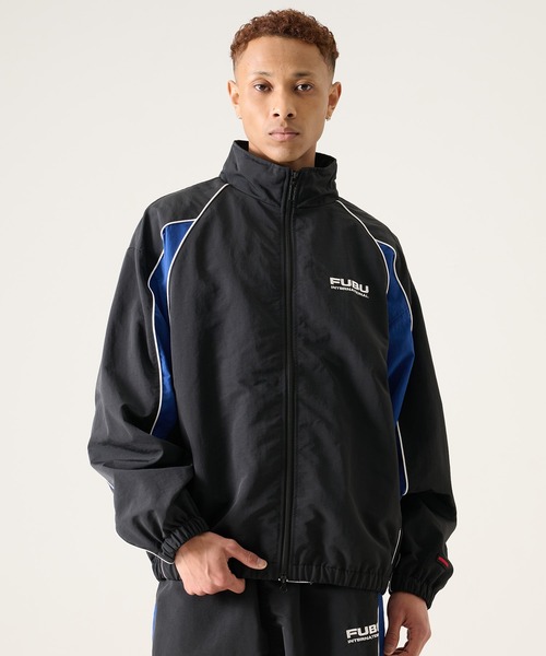 FUBU( フブ)の「FUBU フブ ブランド Nylon Track Jacket / ナイロントラックジャケット(セットアップ対応)(ナイロンジャケット・メンズ・ネイビー/ホワイト/ブラック/ライトブルー・M/L/XL/XXL)」の13枚目の写真