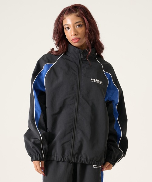 FUBU( フブ)の「FUBU フブ ブランド Nylon Track Jacket / ナイロントラックジャケット(セットアップ対応)(ナイロンジャケット・メンズ・ネイビー/ホワイト/ブラック/ライトブルー・M/L/XL/XXL)」の18枚目の写真