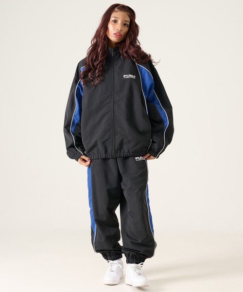 FUBU( フブ)の「FUBU フブ ブランド Nylon Track Jacket / ナイロントラックジャケット(セットアップ対応)(ナイロンジャケット・メンズ・ネイビー/ホワイト/ブラック/ライトブルー・M/L/XL/XXL)」の22枚目の写真