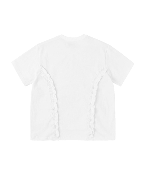 SUNNECT(ソネクト)の「Moses Frill Tee - White(Tシャツ/カットソー・レディース・その他・OS)」の2枚目の写真
