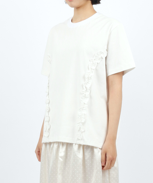 SUNNECT(ソネクト)の「Moses Frill Tee - White(Tシャツ/カットソー・レディース・その他・OS)」の3枚目の写真