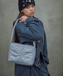 OOH-AHH（ウーアー）の「スタッドパディングバッグ (グレー)（ショルダーバッグ）」