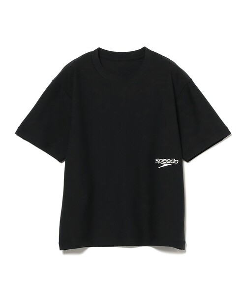 Speedo(スピード)の「Speedo / ジュニア Speedo SPLASH ラッシュガード 2026SS(130~150cm)プール UV 紫外線カット 機能性(Tシャツ/カットソー・キッズ・ホワイト/イエロー系その他2/ブラック・140/130/150)」の2枚目の写真