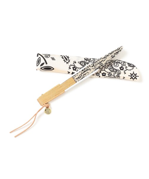manipuri（マニプリ）の「ｍanipuri / カレイド バンダナ 扇子（扇子/うちわ・レディース・ブラック/ホワイト・ONE SIZE）」の12枚目の写真