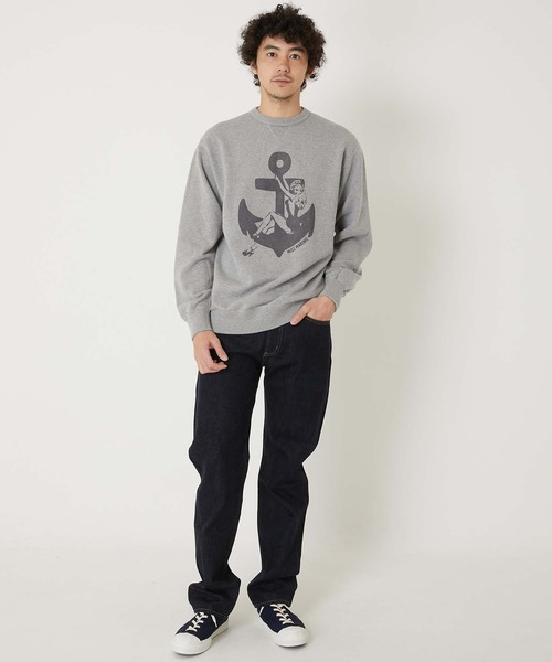 BLUE BLUE(ブルーブルー)の「ミスマリン クルーネックスウェット(スウェット・メンズ・グレー・M/L/XL/S)」の8枚目の写真