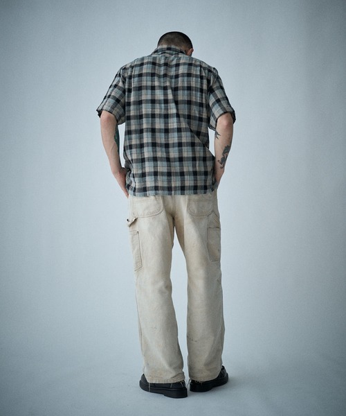 THE BOLDMAN(ザ ボールドマン)の「Madras Check Shirts / マドラスチェック半袖シャツ(シャツ/ブラウス・メンズ・ブラック/グリーン・LARGE/MEDIUM)」の12枚目の写真