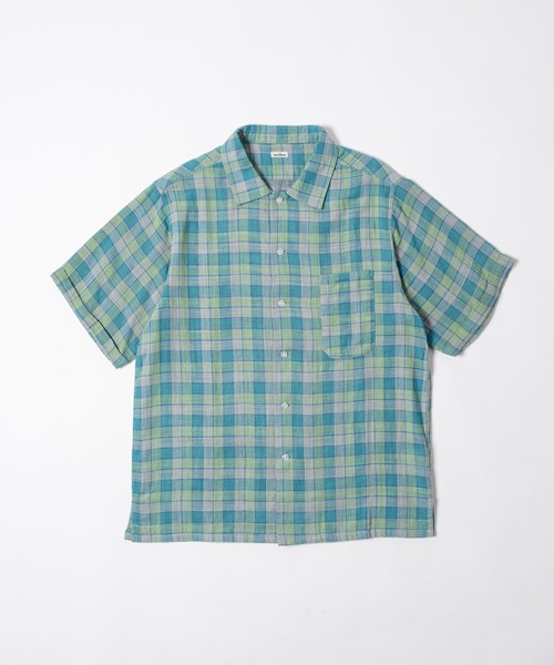 THE BOLDMAN(ザ ボールドマン)の「Madras Check Shirts / マドラスチェック半袖シャツ(シャツ/ブラウス・メンズ・ブラック/グリーン・LARGE/MEDIUM)」の13枚目の写真