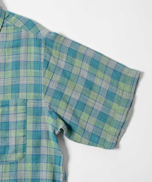 THE BOLDMAN(ザ ボールドマン)の「Madras Check Shirts / マドラスチェック半袖シャツ(シャツ/ブラウス・メンズ・ブラック/グリーン・LARGE/MEDIUM)」の22枚目の写真