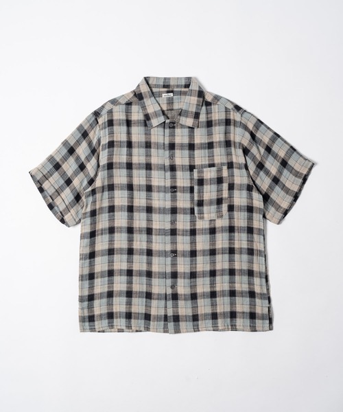THE BOLDMAN(ザ ボールドマン)の「Madras Check Shirts / マドラスチェック半袖シャツ(シャツ/ブラウス・メンズ・ブラック/グリーン・LARGE/MEDIUM)」の16枚目の写真