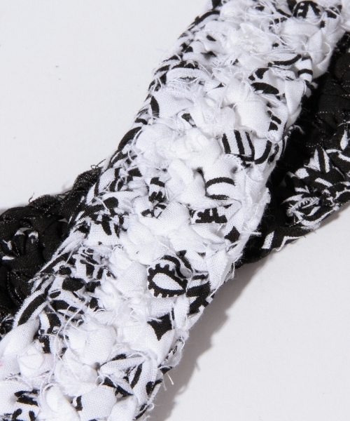 INFIELDER DESIGN（インフィールダーデザイン）の「INFIELDER DESIGN×BEAMS BOY /  バンダナ 帯ベルト（ベルト・レディース・ネイビー/ブラック・ONE SIZE）」の5枚目の写真