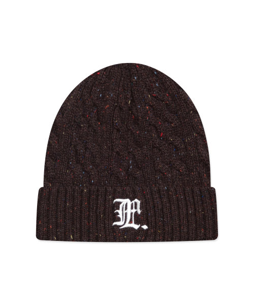 LMCの「GOTHIC NEP CABLE BEANIE brown(ニットキャップ/ビーニー・レディース・その他・ONE SIZE)」の1枚目の写真